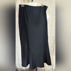 White Stag Rich Black A-Line Maxi Boot Skirt